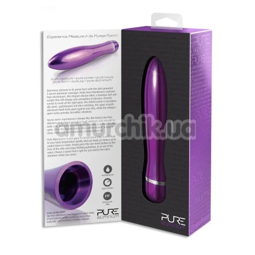 Вибратор Pure Aluminium Large, фиолетовый