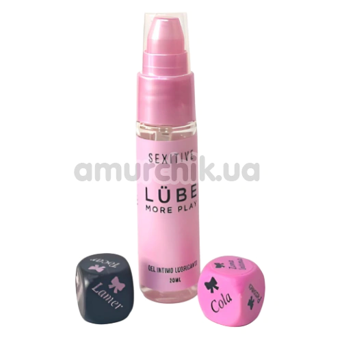Набор Sexitive Inlube Game: лубрикант Lube More Play + секс-игра кубики