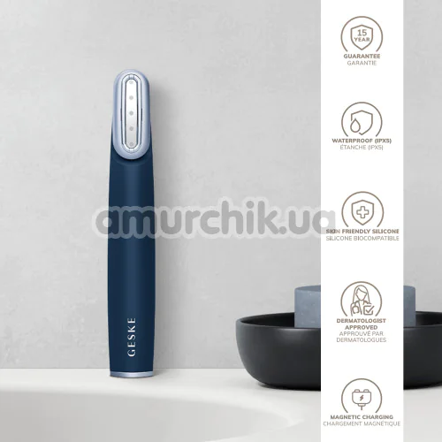 Лифтинг-массажер для лица с поворотной головкой Geske Skin Firming Wand 7 in 1, синий