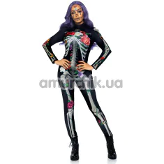 Комбінезон Leg Avenue Floral Skeleton Catsuit, чорний - Фото №1