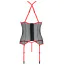 Комплект Passion Free Your Senses Erotic Line Satara Corset, черно-красный: корсет + трусики-стринги - Фото №4