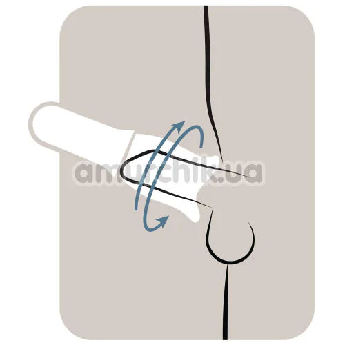 Мастурбатор с ротацией Stroker Rotating Masturbator, прозрачный