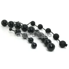 Набор анальных цепочек Anal Fantasy Collection Beginners Bead Kit, черный - Фото №1
