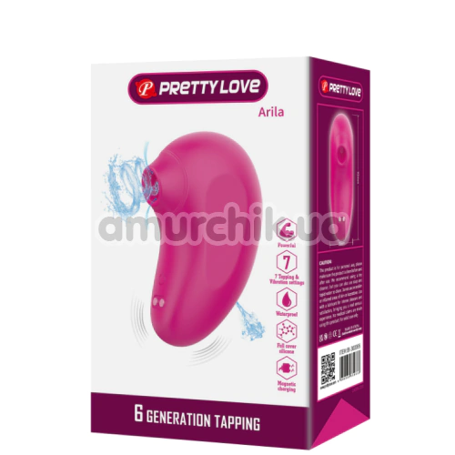 Симулятор орального секса для женщин с вибрацией Pretty Love Arila, розовый