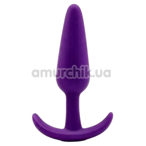 Анальная пробка Alume Silicone Anchor Plug M, фиолетовая - Фото №1
