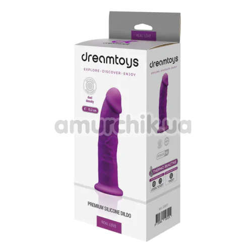 Фаллоимитатор Real Love Premium Silicone Dildo 6, фиолетовый