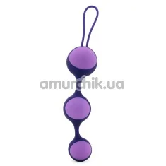 Вагинальные шарики Key Stella III Graduated Kegel Ball Set, фиолетовые - Фото №1