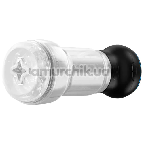 Набор Kiiroo Interactive Suction Device + Stroker: интерактивная насадка PowerBlow + мастурбатор Kiiroo Feel Pocket Male Masturbator PBC (Crystal Texture)