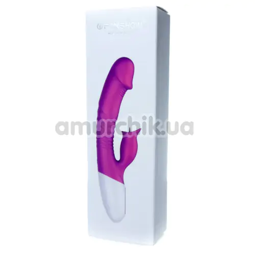 Вібратор з підігрівом FoxShow Silicone Heating Vibrator, фіолетовий