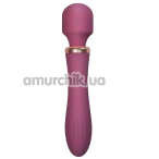 Универсальный вибромассажер с подогревом Crushious Jinx, бордовый - Фото №1