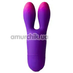 Клиторальный вибратор Rocks-Off Glo-Girl Bunny, фиолетово-розовый - Фото №1