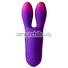 Клиторальный вибратор Rocks-Off Glo-Girl Bunny, фиолетово-розовый - Фото №1