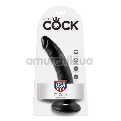 Фалоімітатор King Cock, 19.9 см чорний