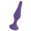 Анальная пробка Boss Series Silicone Purple Plug Medium, фиолетовая - Фото №1