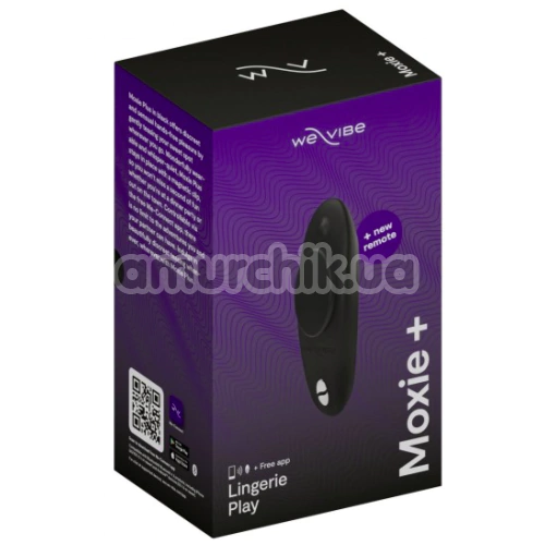 Кліторальний вібратор We-Vibe Moxie+ (ви вайб мокси плюс чорний)