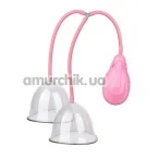 Вакуумная помпа для груди Breast Enlargement Pump, розовая - Фото №1