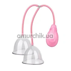Вакуумная помпа для груди Breast Enlargement Pump, розовая - Фото №1