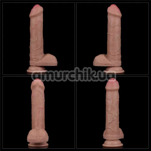 Фаллоимитатор Dual-Layered Silicone Nature Cock LV411043, светло-коричневый