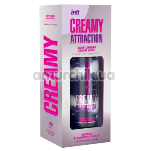 Крем-гель для масажу Intt Creamy Attraction Blackberry - ожина, 100 мл