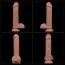 Фаллоимитатор Dual-Layered Silicone Nature Cock LV411043, светло-коричневый - Фото №15