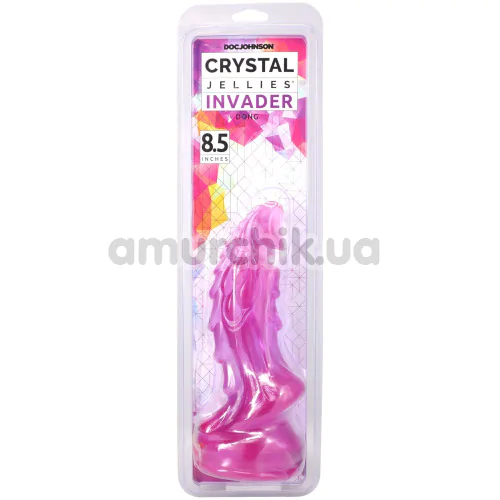 Фаллоимитатор Doc Johnson Crystal Jellies Invader 8.5, фиолетовый