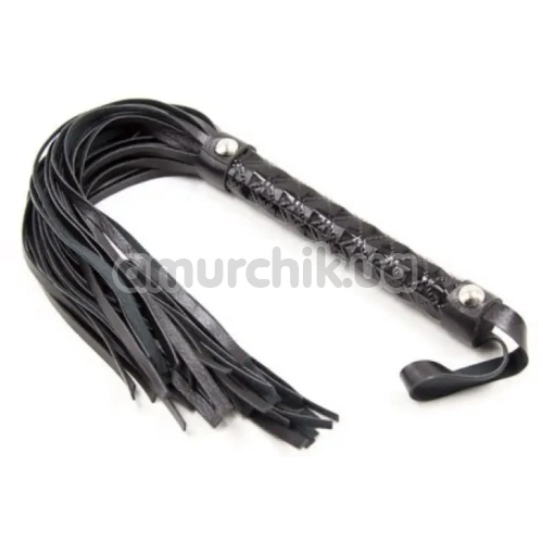 Флогер DS Fetish Metallic Flogger, чорний