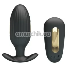 Анальная пробка с вибрацией и электростимуляцией Pretty Love Royal Pleasure Electric Shock Massager 040083W, черный - Фото №1