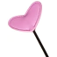 Стек з пір'їнкою для пестощів DS Fetish Heart Paddle, рожевий - Фото №4