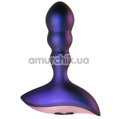 Анальна пробка з вібрацією Hueman Interstellar Remote-Controlled Anal Vibrator, фіолетова - Фото №1