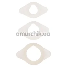 Набор и 3 эрекционных колец Frohle LR004, белый - Фото №1