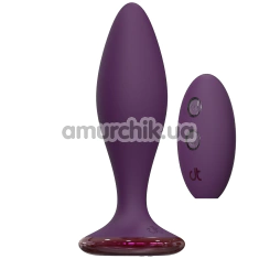 Анальна пробка з вібрацією Glam Strong Anal Vibe, фіолетова - Фото №1