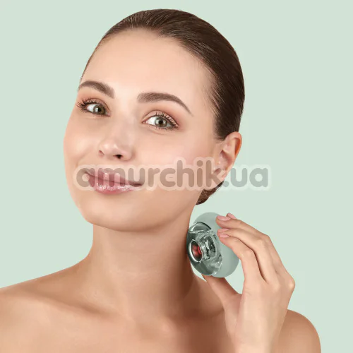 Ультразвуковой массажер для лица и тела Geske Sonic Cool & Warm Face and Body Massager 9 in 1, зеленый