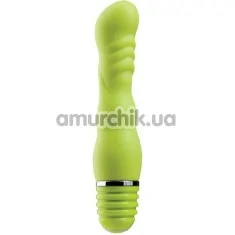Вибратор для точки G Purffect Silicone, 15 см салатовый - Фото №1