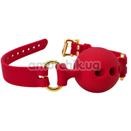 Кляп DS Fetish Silicone Smooth Ball Gag S, красный