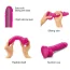 Фаллоимитатор Strap-On-Me Sliding Skin Realistic Dildo M, розовый - Фото №4