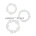 Набор эрекционных колец Ultra Soft & Stretchy Pro Rings Clear, 3 шт - Фото №1