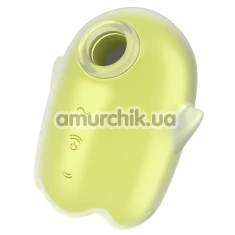 Симулятор орального сексу для жінок з вібрацією Satisfyer Glowing Ghost, жовтий - Фото №1