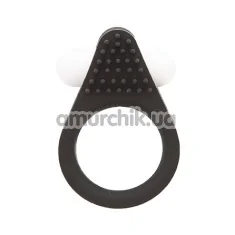 Виброкольцо Lit-Up Silicone Stimu-Ring 1, черное - Фото №1