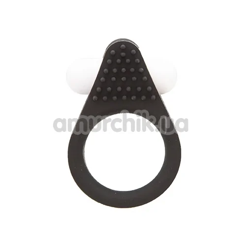 Виброкольцо Lit-Up Silicone Stimu-Ring 1, черное - Фото №1