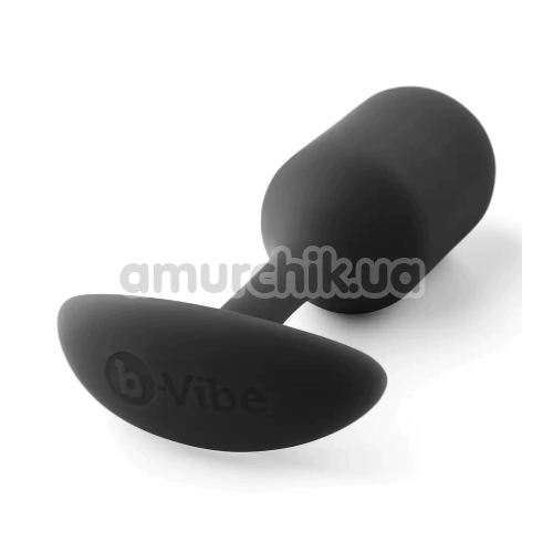 Анальная пробка со смещенным центром тяжести B-Vibe Snug Plug 2, чёрная