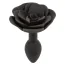 Анальна пробка Forbidden Small Rose Anal Plug, чорна - Фото №1