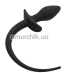Анальна пробка Butt Plug With Tail, чорна - Фото №1