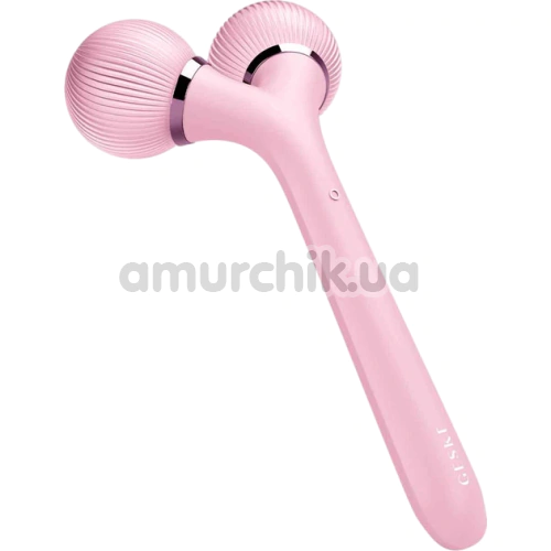 Ультразвуковий масажер Geske Sonic Facial & Body Roller 4 in 1, світло-рожевий