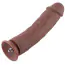 Фаллоимитатор-насадка Hismith Slightly Curved Silicone Dildo 11.4, коричневый - Фото №2