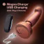 Анальна пробка з вібрацією та ротацією Anal Adventures Matrix Bionic Plug, помаранчева - Фото №9