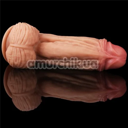 Фаллоимитатор Dual-Layered Silicone Nature Cock LV411014, светло-телесный