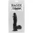 Фаллоимитатор Basix Rubber Works Dong with Suction Cup, 16.5 см черный - Фото №2