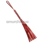 Батіг S&M Fancy Leather Flogger 130, червоний - Фото №1