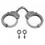 Наручники Roomfun Premium Handcuffs, серебряные - Фото №1