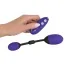 Набір з 2 віброяєць GoGasm Vibrating Pussy & Ass Balls, фіолетовий - Фото №3